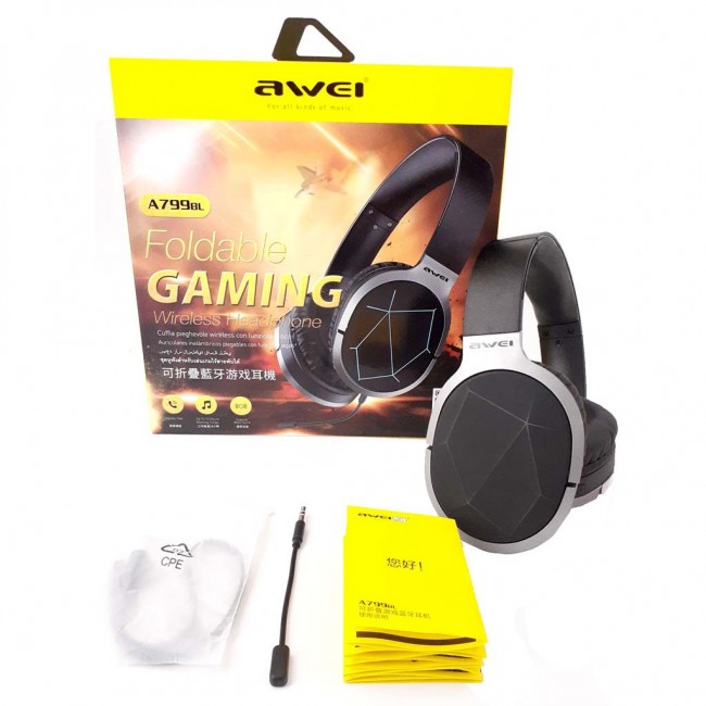 Игровые Bluetooth наушники Awei A799BL Black — изображение 4