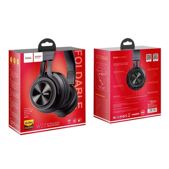 Bluetooth наушники Hoco W22 Talent sound Black — изображение 4