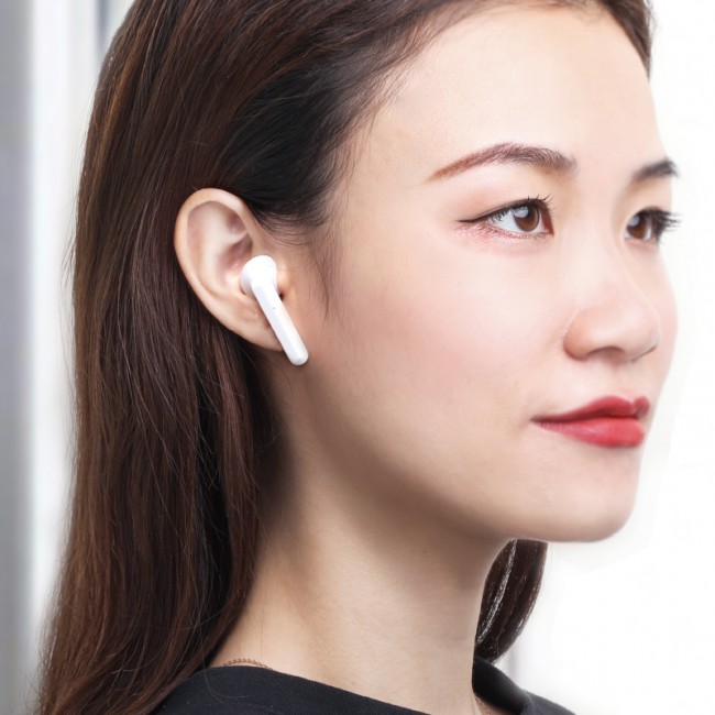 Беспроводные Bluetooth наушники Baseus Encok W09 TWS White — изображение 4
