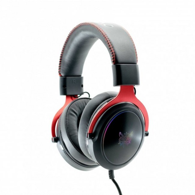 Игровые наушники для пк с микрофоном и подсветкой проводные Onikuma X10 Black — изображение 2