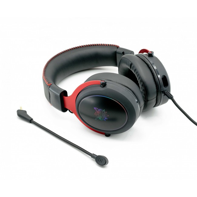 Игровые наушники для пк с микрофоном и подсветкой проводные Onikuma X10 Black — изображение 3