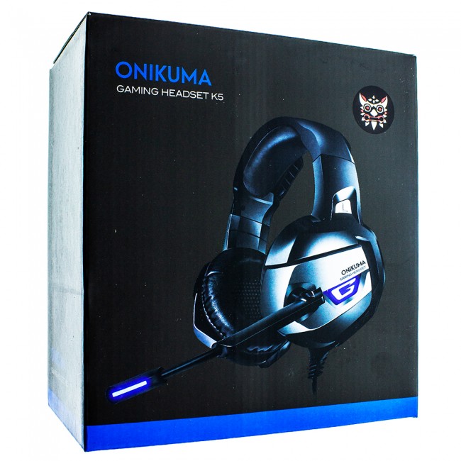 Наушники игровые Onikuma K5 PRO с микрофоном Black-Blue — изображение 3