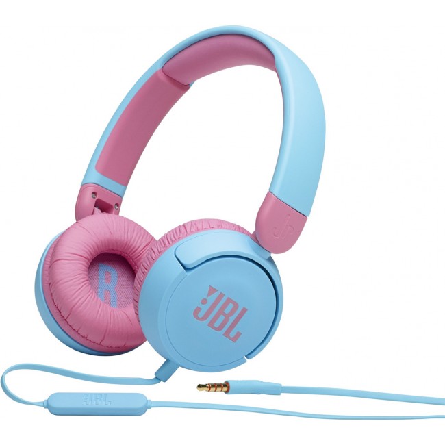Проводные наушники для детей с ограничением громкости JBL JR310 Blue (JBLJR310BLU)