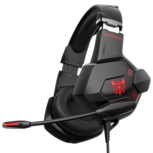 Игровые наушники для ПК с микрофоном накладные Onikuma K11 Black