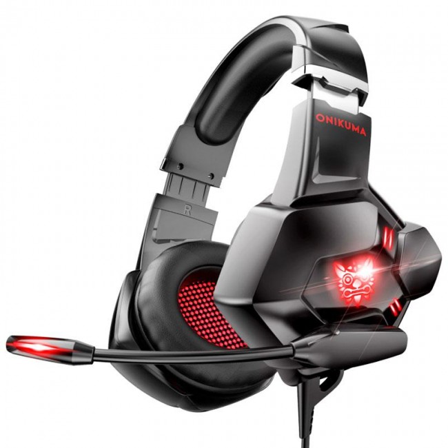 Игровые наушники для ПК с микрофоном накладные Onikuma K11 Black — изображение 2
