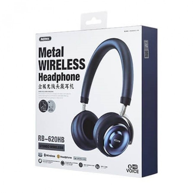 Беспроводные Bluetooth наушники Remax Wireless Stereo Headphone RB-620HB (BT5.0, 300mAh, до 18-ти часов) Blue — изображение 2