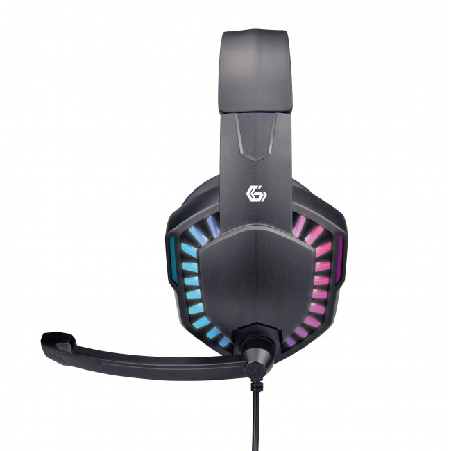 Игровая гарнитура с подсветкой Gembird GHS-06 Black — изображение 2