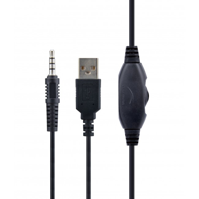 Игровая гарнитура с подсветкой Gembird GHS-06 Black — изображение 3