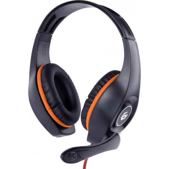Игровая гарнитура для ПК, PS, Xbox Gembird GHS-05-O Black/Orange