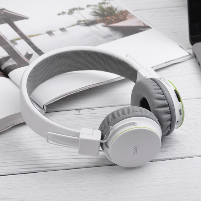 Беспроводные Bluetooth наушники Hoco W19 Easy move White — изображение 3