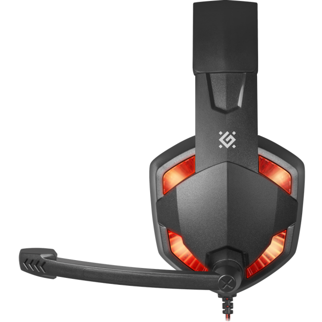 Игровая гарнитура для ПК или ноутбука с подсветкой Defender Warhead G-370 Black-Red (64037) — изображение 4