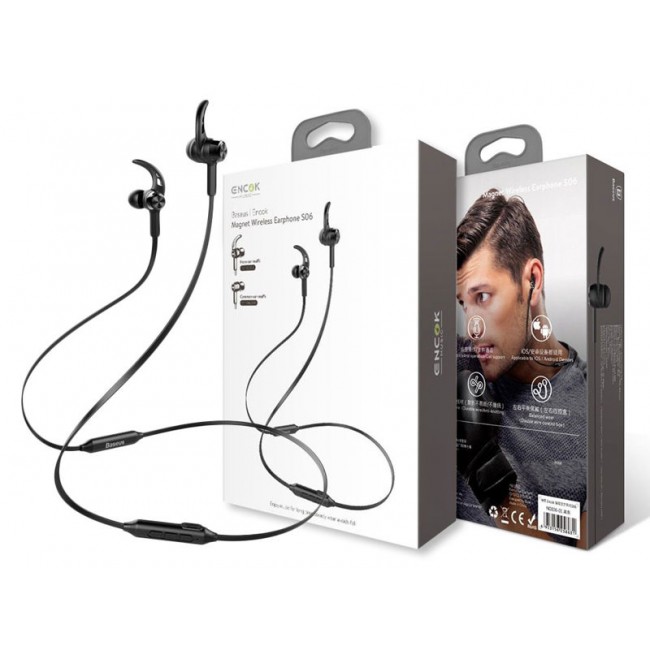 Bluetooth Наушники Baseus Encok S06 Black — изображение 2
