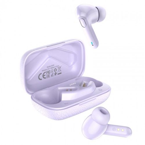 Беспроводные Bluetooth наушники Hoco ES59 Gratified TWS wireless headset с зарядным кейсом Purple