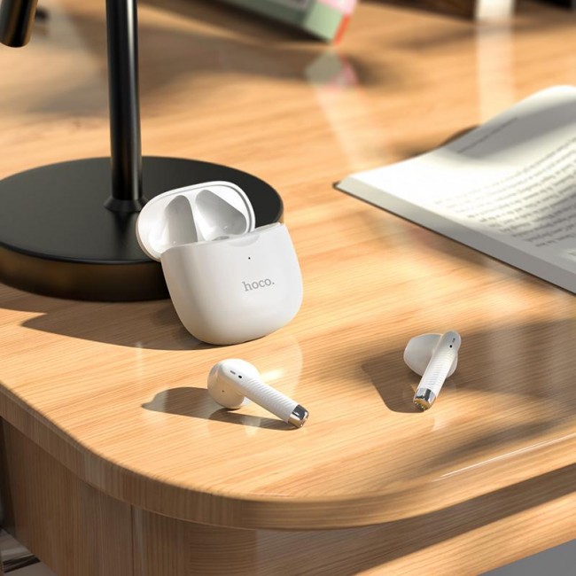 Беспроводные наушники для айфона Hoco ES56 Scout TWS wireless headset с зарядным кейсом White — изображение 3