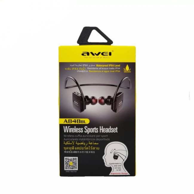 Bluetooth наушники Awei A848BL Black — изображение 2
