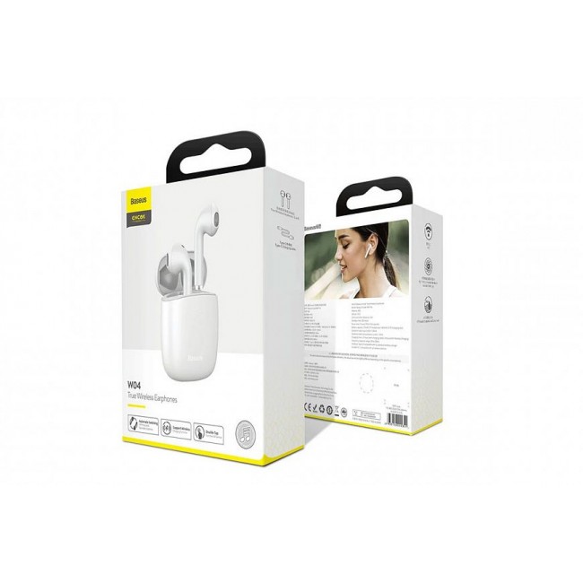 Bluetooth наушники Baseus Encok TWS W04 Pro White — изображение 8