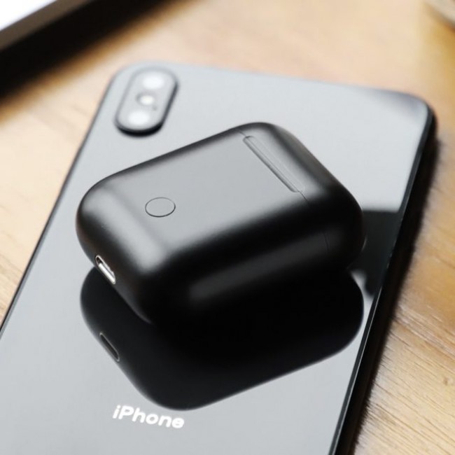 Беспроводные наушники для iPhone Hoco ES28 Original series Black — изображение 4