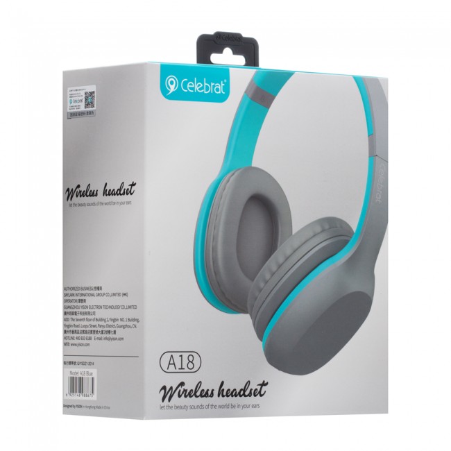 Bluetooth наушники Celebrat A18 Blue — изображение 2