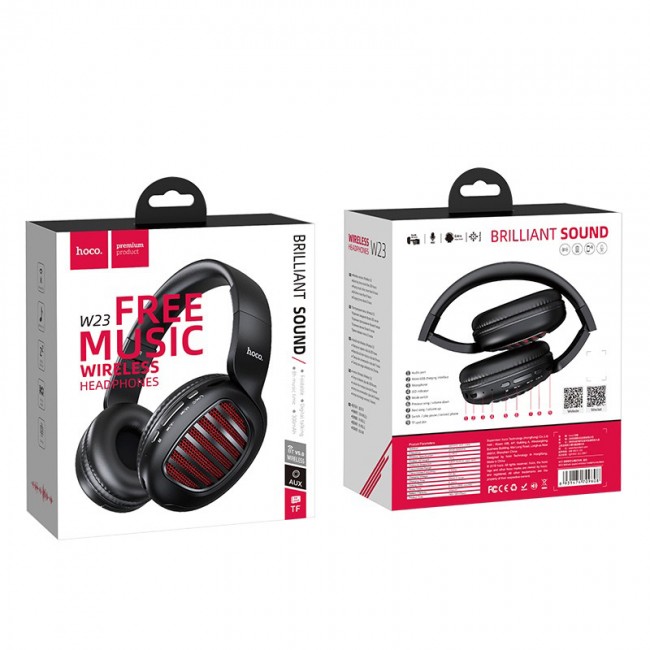 Bluetooth наушники Hoco W23 Brilliant sound Black — изображение 4