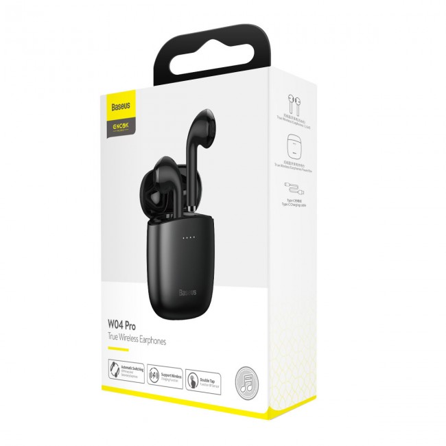 Bluetooth наушники Baseus Encok TWS W04 Pro Black — изображение 6