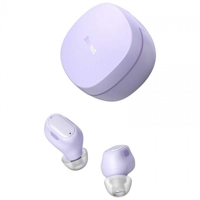 Беспроводные Bluetooth наушники Baseus Encok True Wireless Earphones WM01 Purple — изображение 2