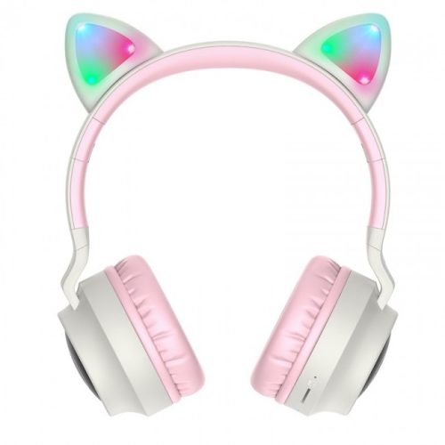 Беспроводные наушники с кошачьими ушками Hoco W27 Cat ear Grey