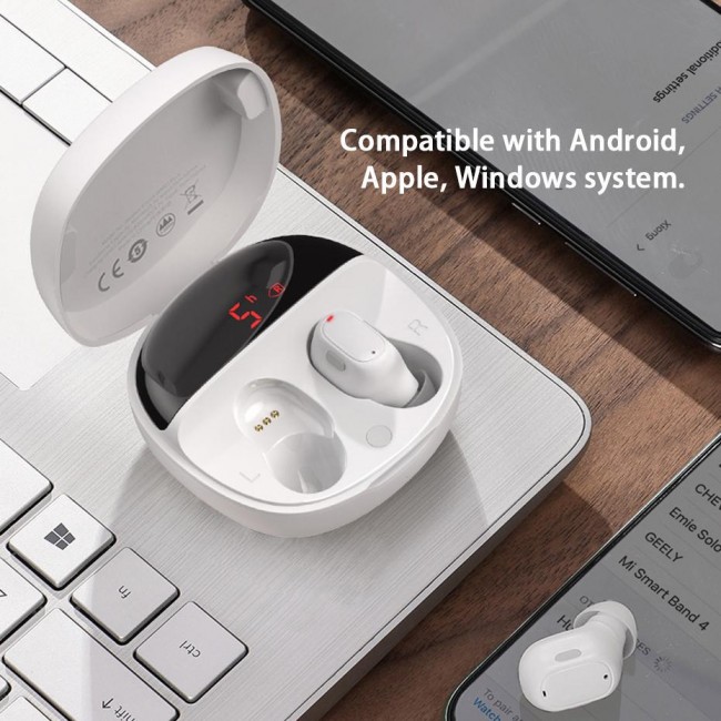 Беспроводные Bluetooth наушники Baseus Encok True Wireless Earphones WM01 Plus White — изображение 4