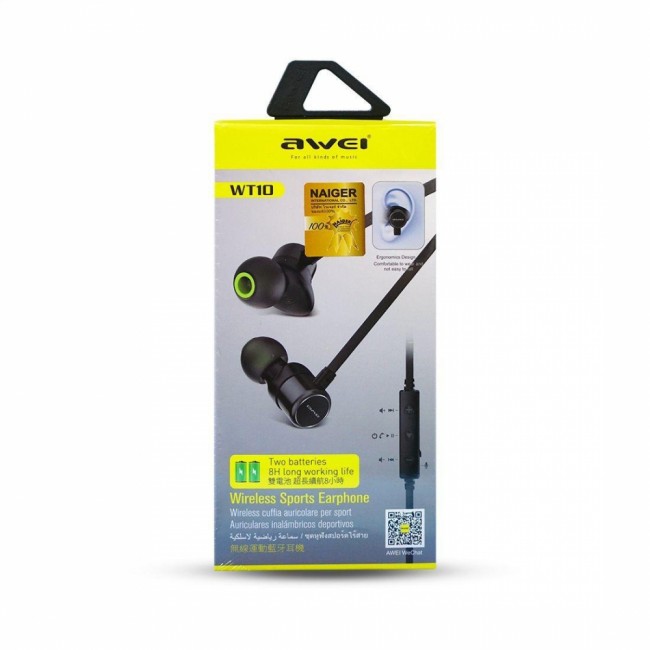 Bluetooth наушники Awei WT10 Black — изображение 2