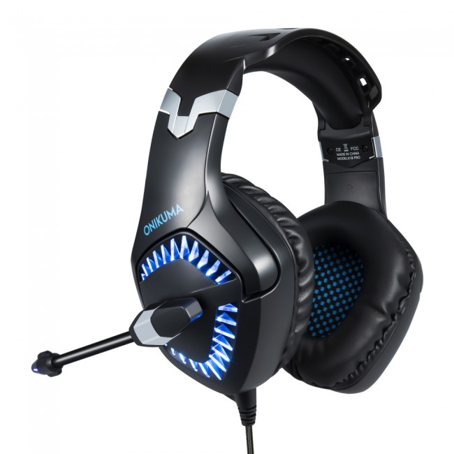 Наушники игровые Onikuma K1 PRO с микрофоном Black-Blue — изображение 2