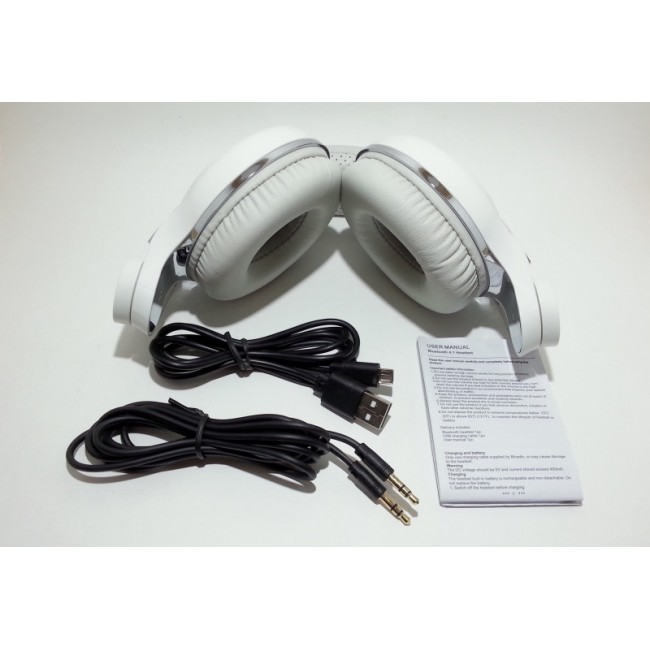 Bluetooth наушники Bluedio T2+ White — изображение 6