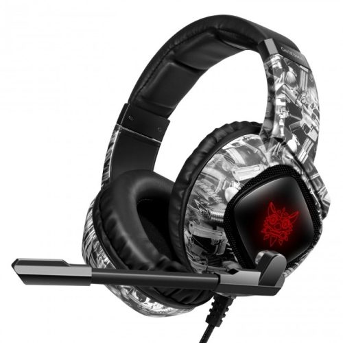 Игровые наушники с микрофоном Onikuma K19 Camouflage grey