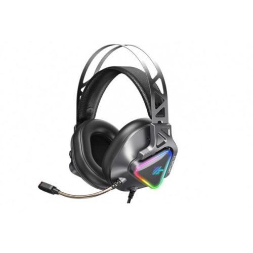 Игровые наушники для ПК с микрофоном проводные Remax RM-810 Wargod Series Gaming Headphone (USB, 7.1) Grey