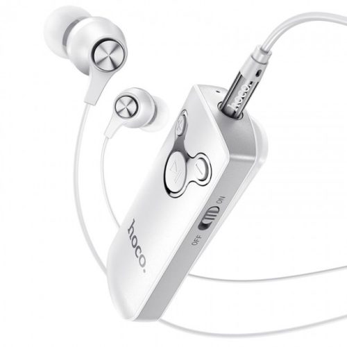 Bluetooth аудио ресивер (адаптер) с наушниками Hoco E52 White