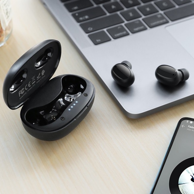 Bluetooth наушники Hoco ES35 Breezy AirDots TWS Black — изображение 3