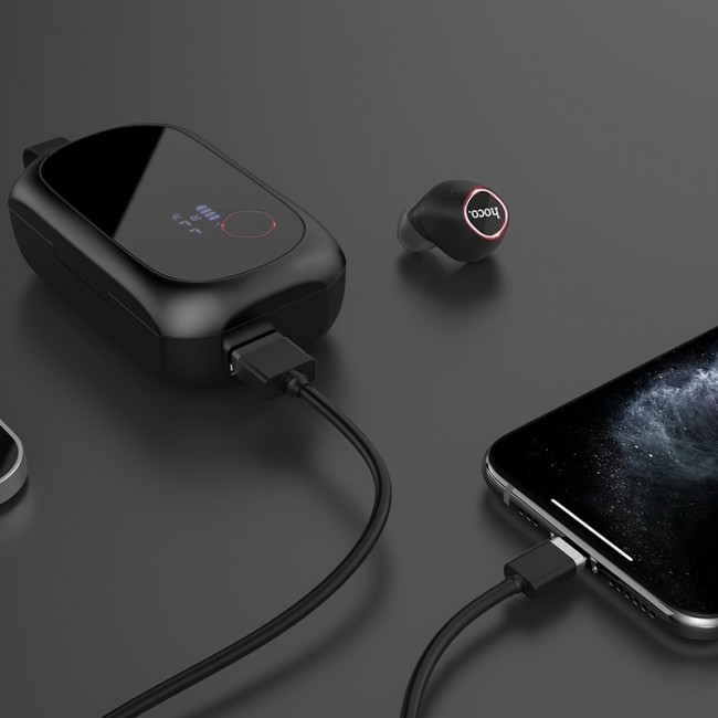 Bluetooth наушники Hoco ES37 TWS Black — изображение 5
