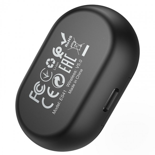 Беспроводные Bluetooth наушники Hoco ES41 Clear sound TWS Black-Red — изображение 3