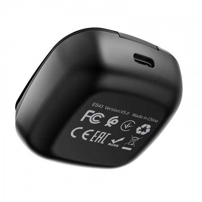 Беспроводные Bluetooth наушники Hoco ES43 Lucky sound TWS wireless headset Black — изображение 5