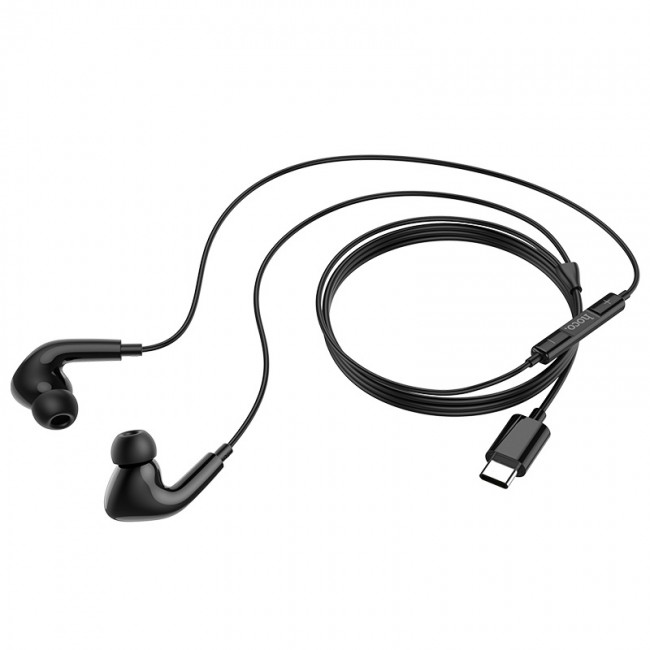 Вакуумные наушники с Type-C коннектором Hoco M1 Pro Original series Black — изображение 2
