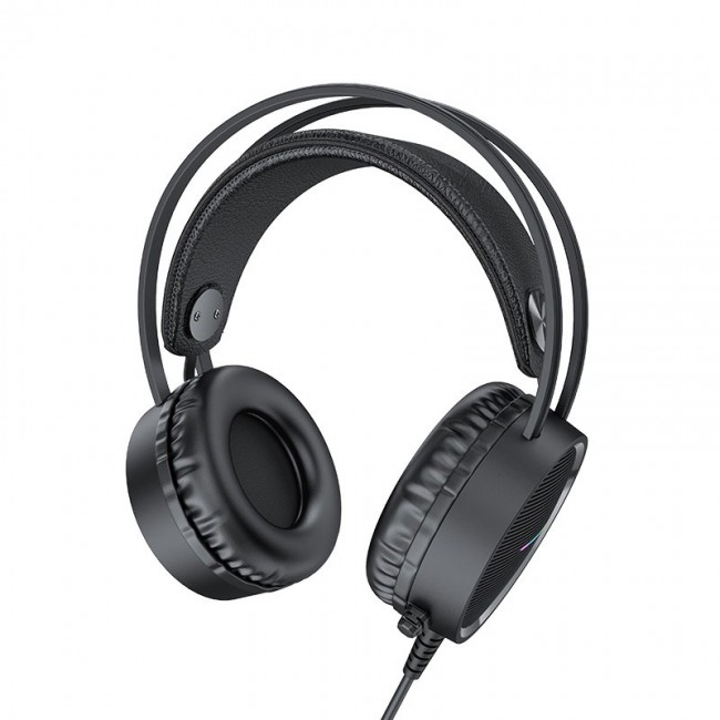 Наушники игровые Hoco W100 Touring gaming headset с микрофоном Black — изображение 2