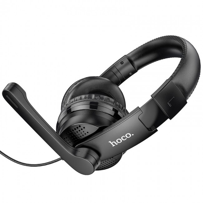 Игровые наушники для ПК с микрофоном Hoco W103 Magic tour gaming headphones Black — изображение 2