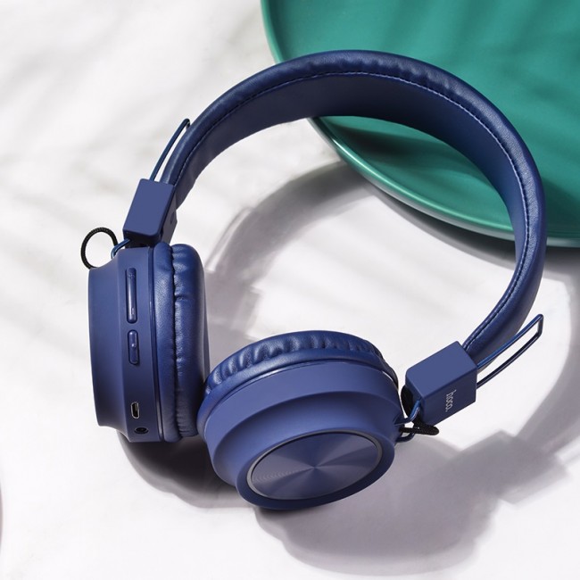 Bluetooth наушники Hoco W25 Promise Blue — изображение 3
