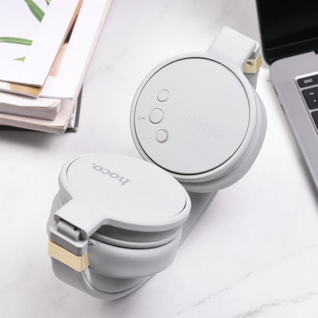 Bluetooth наушники Hoco W26 Enjoyment Gray — изображение 3