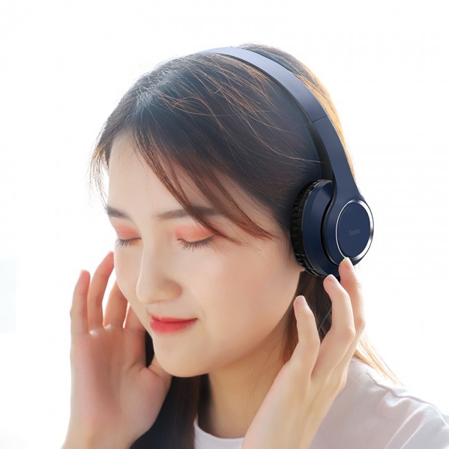 Bluetooth наушники Hoco W28 Journey Blue — изображение 2
