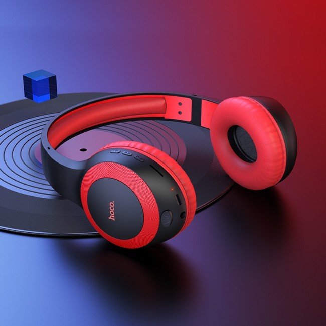 Накладные Bluetooth наушники Hoco W29 Outstanding Red — изображение 3