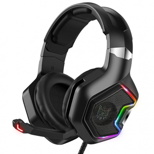 Игровые наушники для PS4, PC, Xbox с микрофоном и подсветкой Onikuma K10 Pro Black