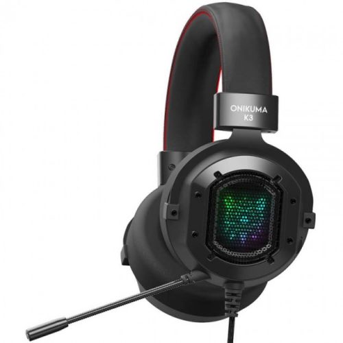 Наушники игровые Onikuma K3 RGB с микрофоном Black