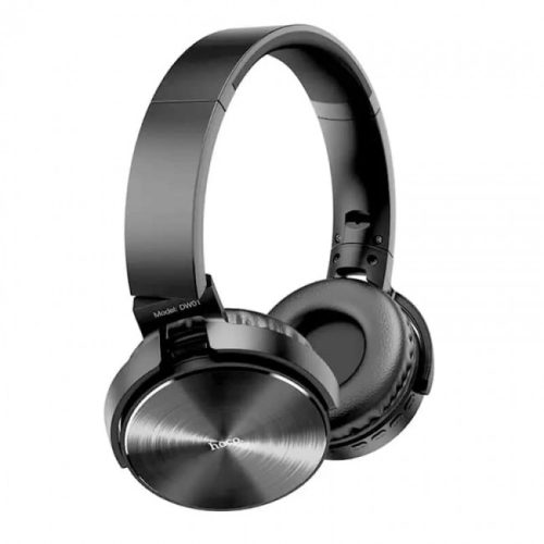 Накладные Bluetooth наушники Hoco DW01 Foldable headphones (BT5.0, MicroSD, AUX) Black
