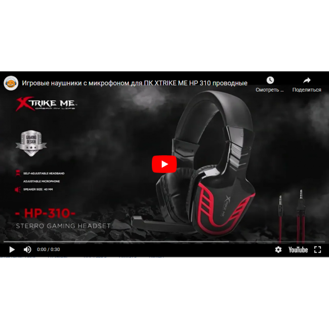 Игровые наушники с микрофоном для ПК XTRIKE ME HP-310 BK Black — изображение 7
