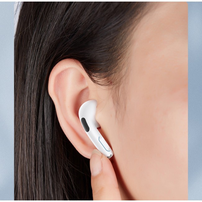 Наушники беспроводные для айфона Remax True Wireless Stereo Music Earbuds TWS-10 White — изображение 5