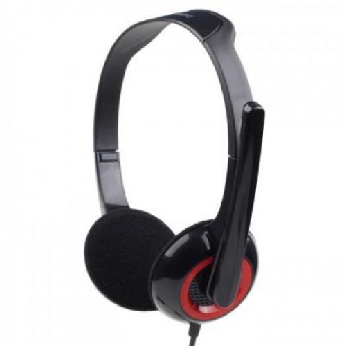 Гарнитура для ПК с микрофоном Gembird MHS-002 (2 x Mini-jack 3,5 мм) Black-Red